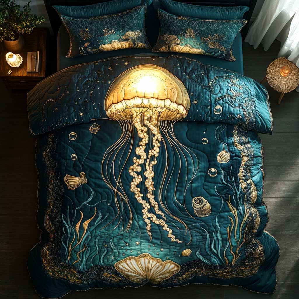 Colorful Jellyfish CQ1704010CL Duvet Cover Set