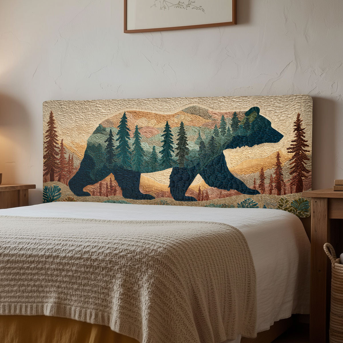 Forest Bear CW2612006CL Quilted Headboard Slipcover