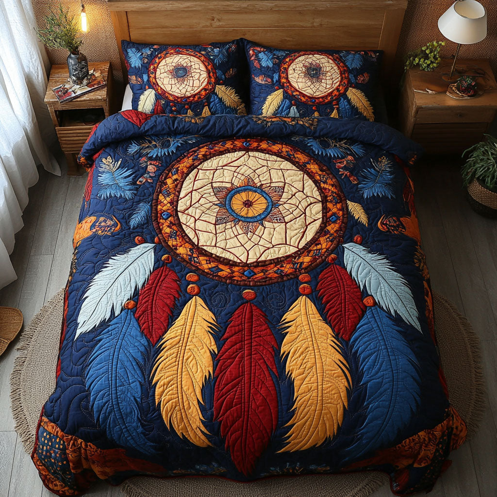 Vibrant Feather Dreamcatcher WY2602025CL Duvet Cover Set