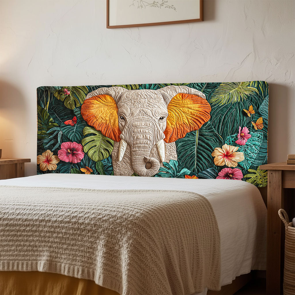 Blooming Elephant QA1712006CL Quilted Headboard Slipcover