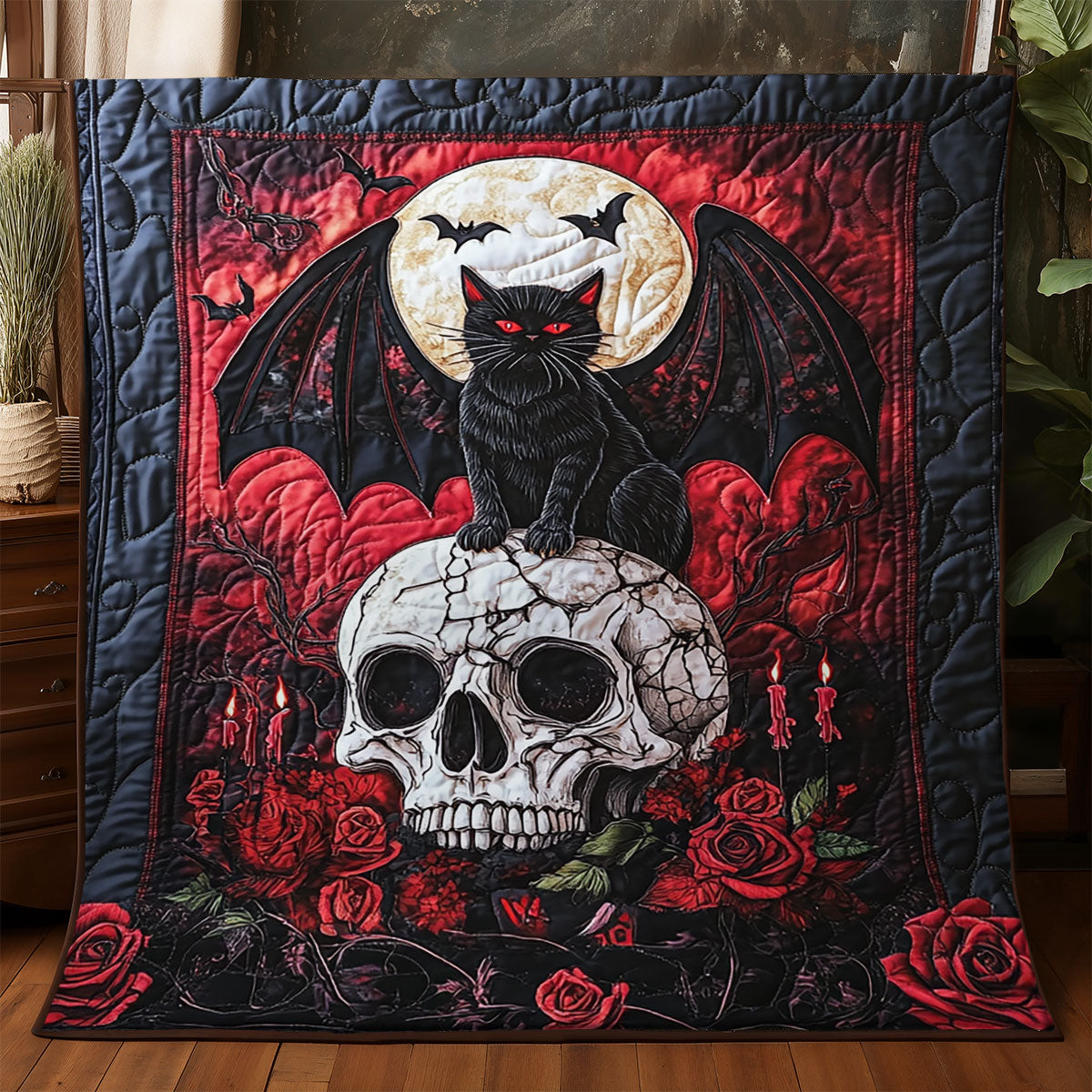 Skull Cat WX0805032CL Quilt