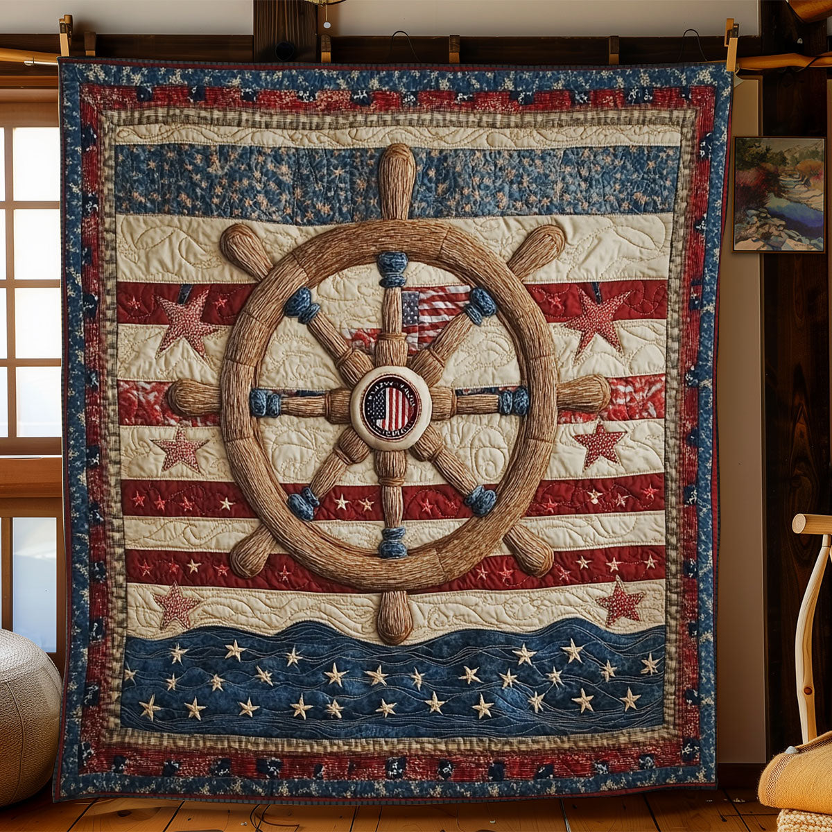 Ship Wheel Horizon WN0906029CL Quilt