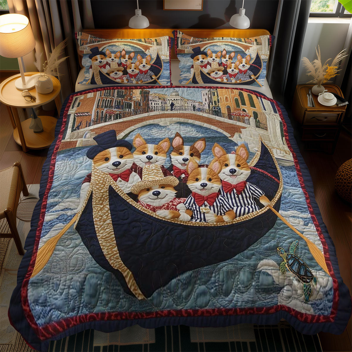 Corgi Gondoliers WN1911017CL Duvet Cover Set