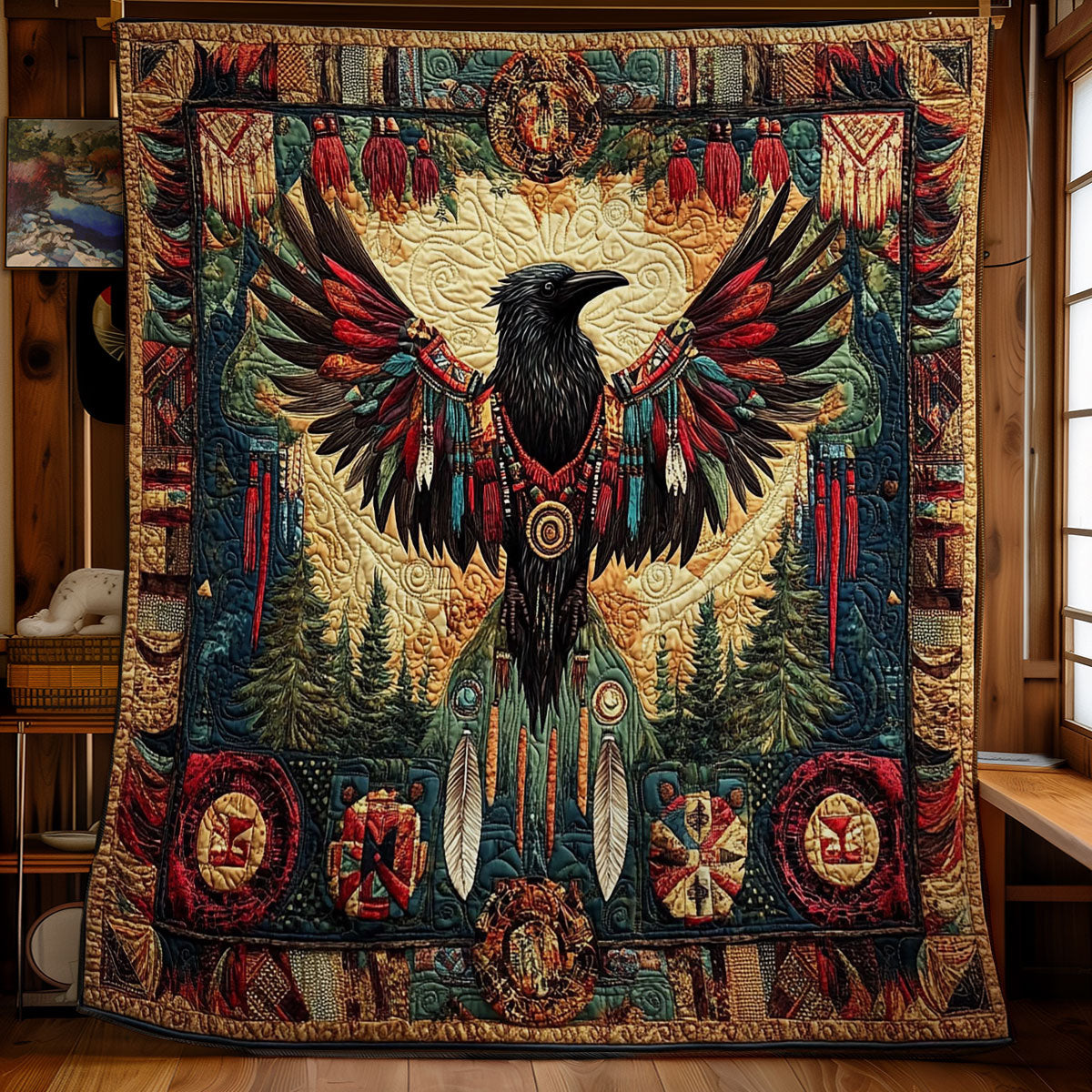 Mystic Crown In Forest WY2101064CL Quilt