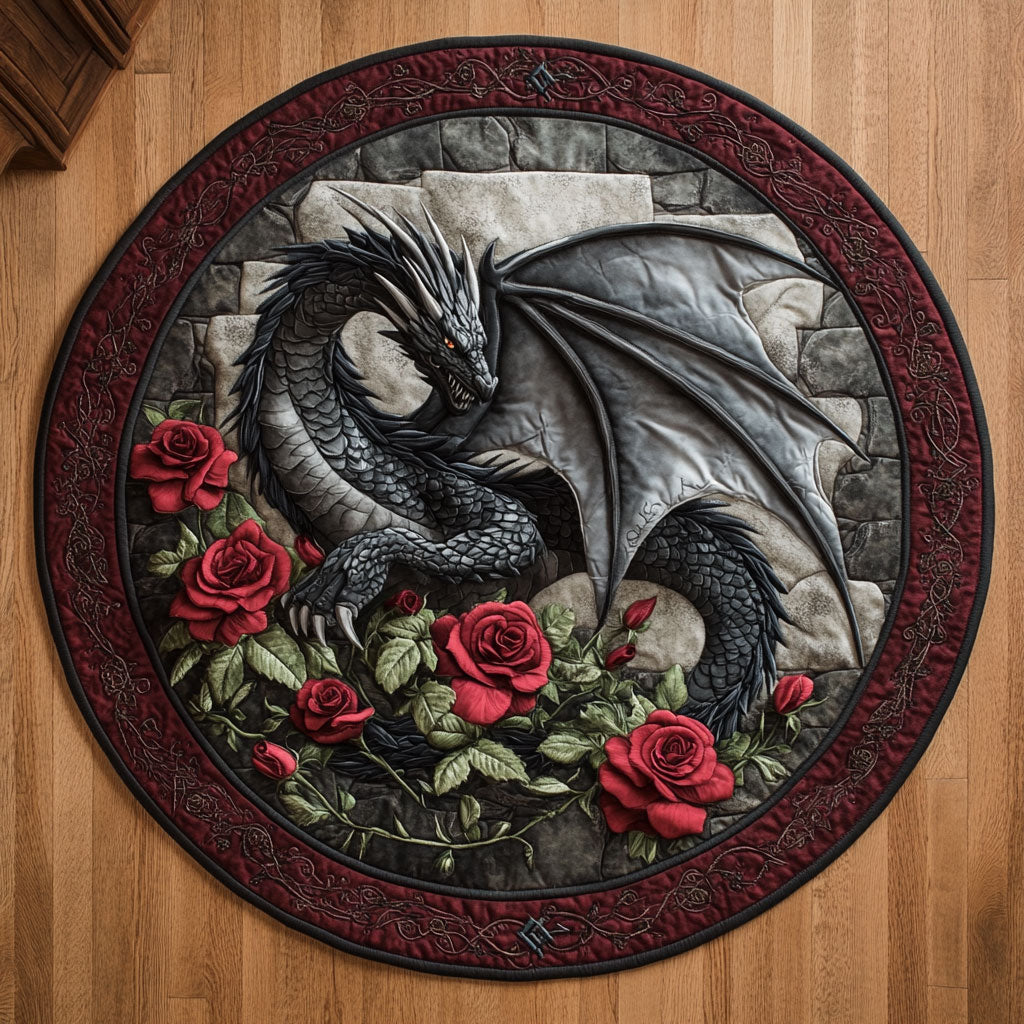 Rose Guardian CW2207030CL Quilted Round Mat
