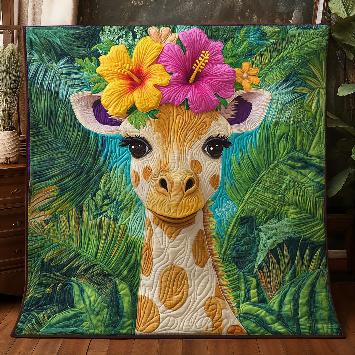 Adorable Giraffe WX0406001CL Quilt