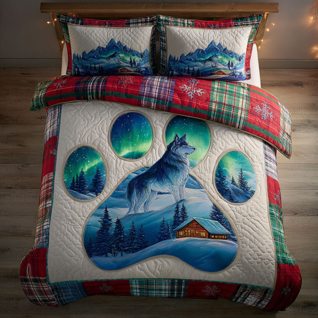 Christmas Paw Husky CW0611004CL Duvet Cover Set