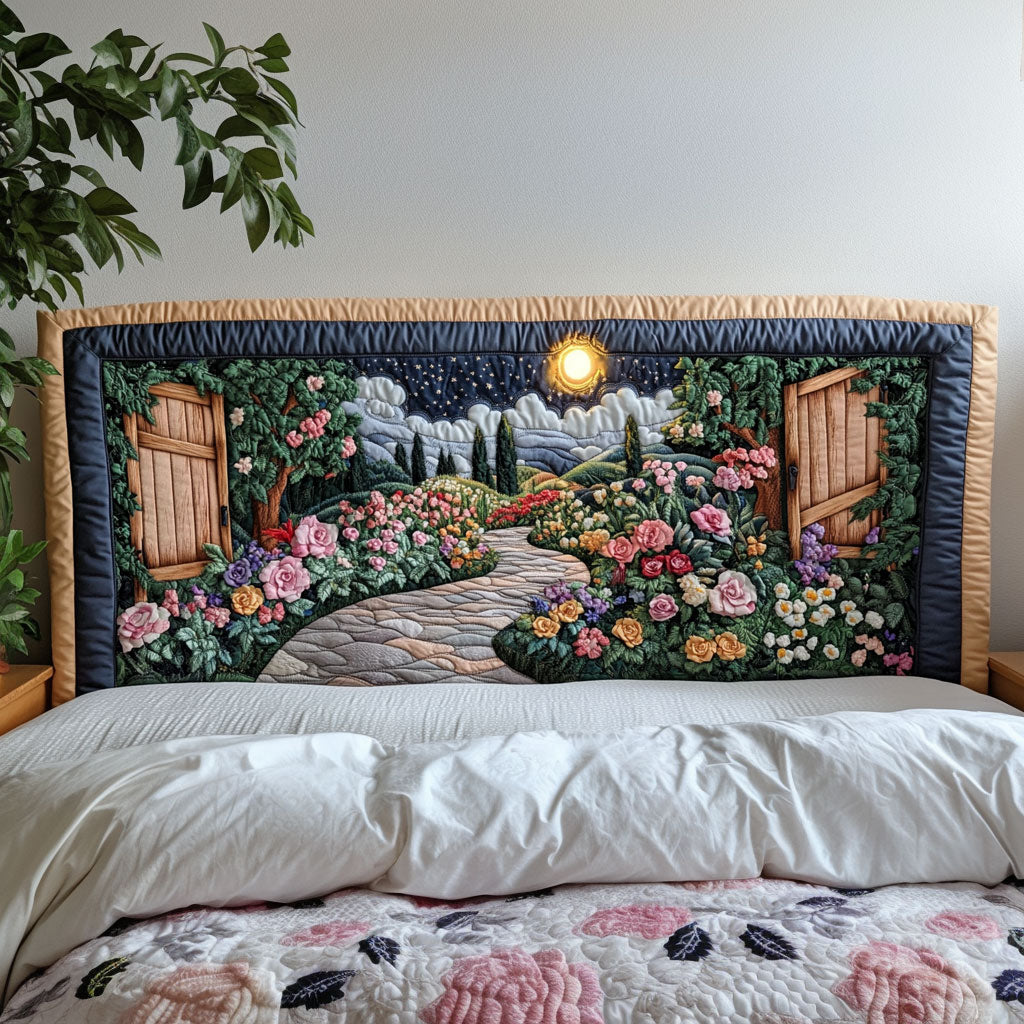 Fairy Garden Moonlight KL2512029CL Quilted Headboard Slipcover