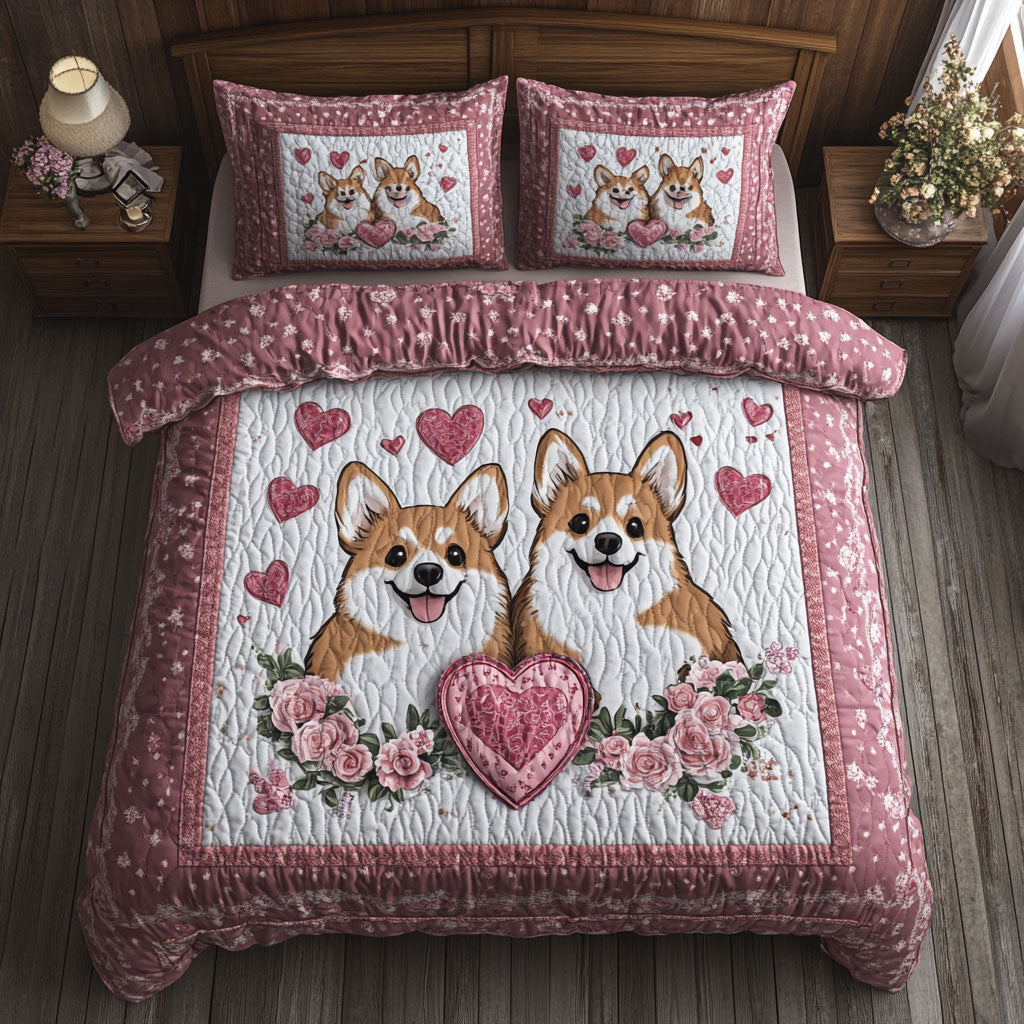 Valentine Of Corgi WY1701015CL Duvet Cover Set