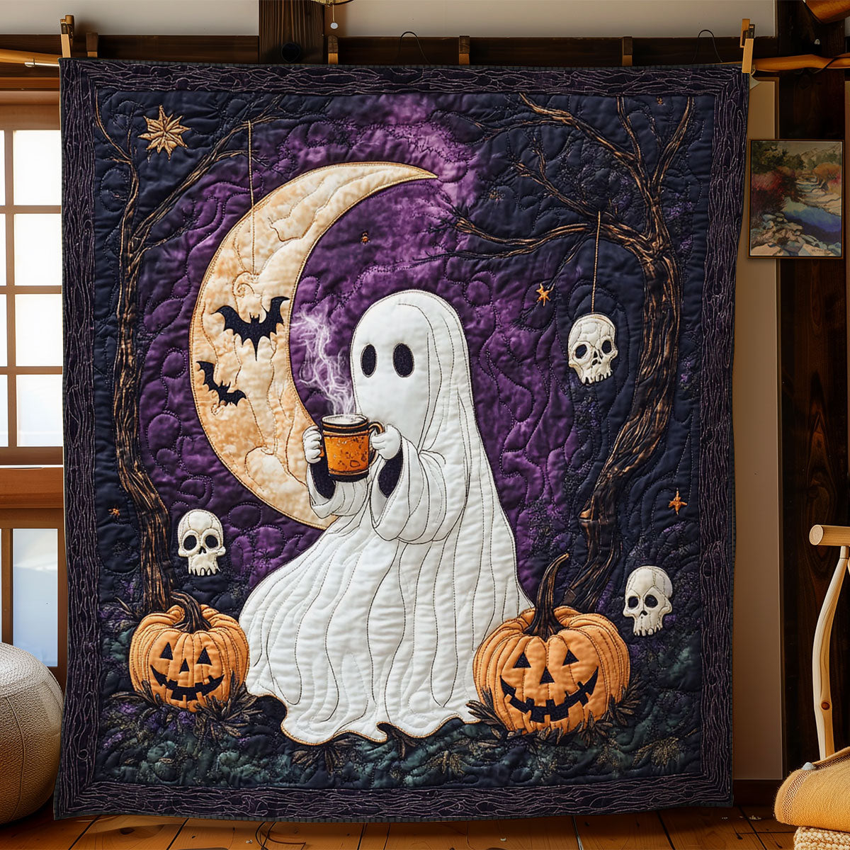 Ghostly Star Gaze WN2507034CL Quilt