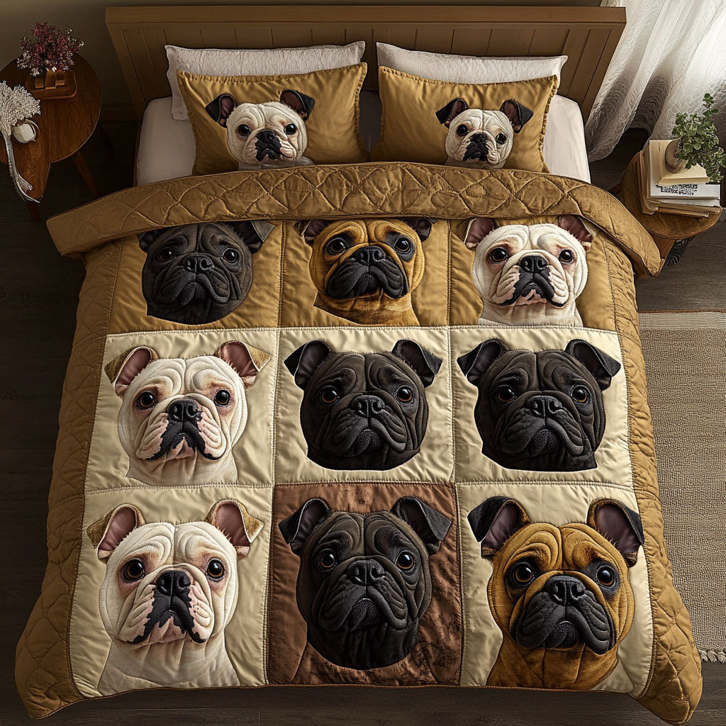 Snuggle French Bulldog CW1511022CL Duvet Cover Set