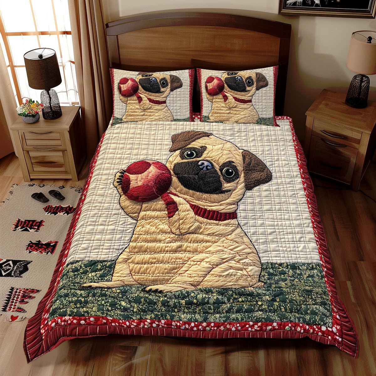 Cute Pug WX1812062CL Duvet Cover Set