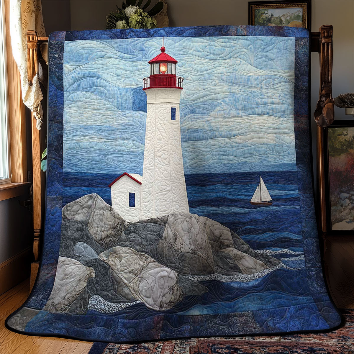 Lighthouse Coastline WN2503081CL Quilt