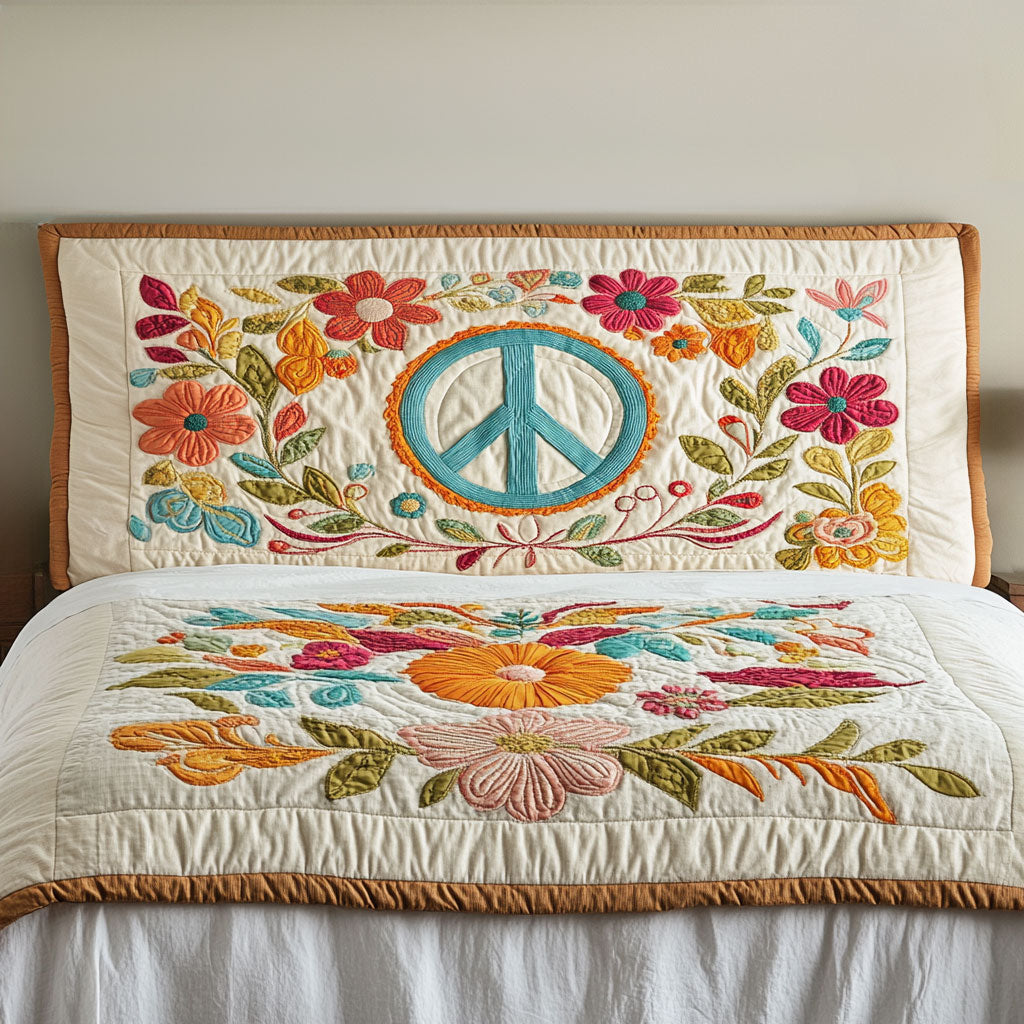Garden Peace WN2212007CL Quilted Headboard Slipcover
