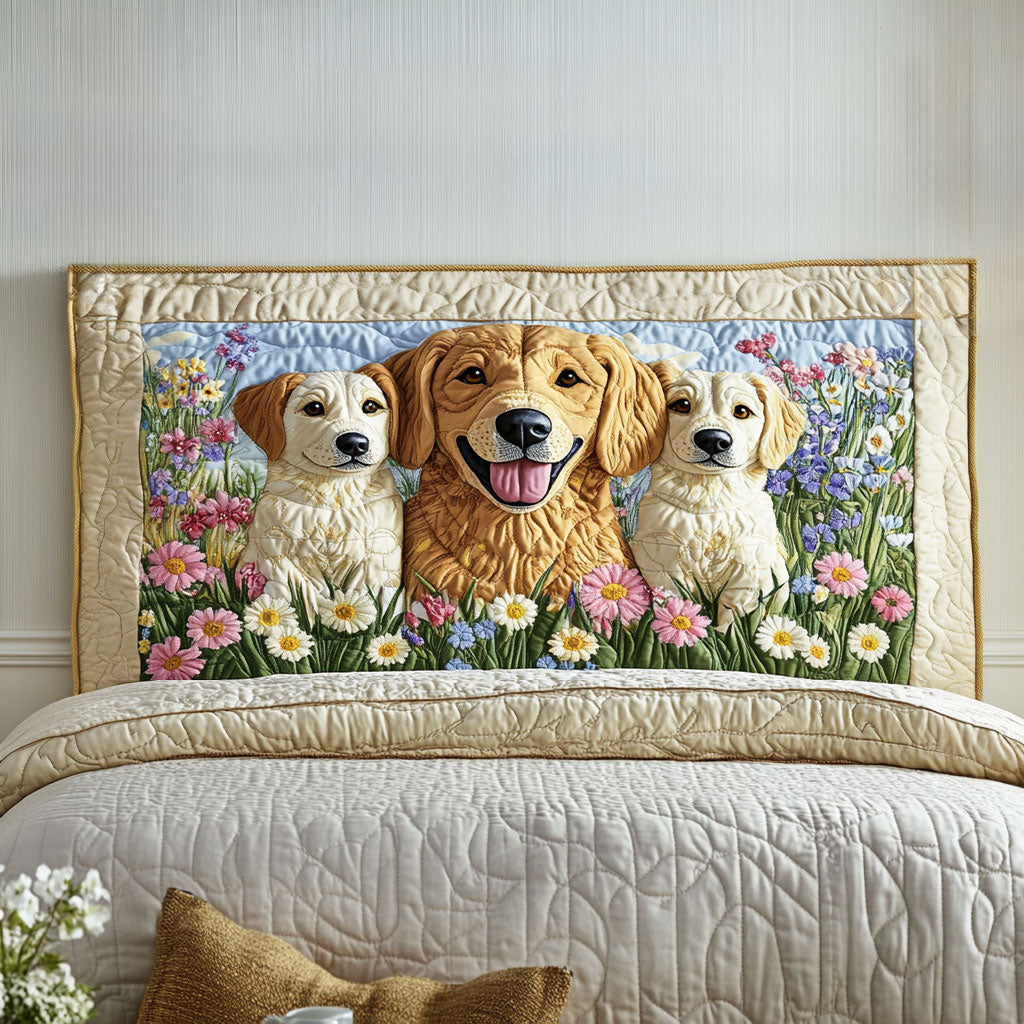 Lovely Dog WN2212013CL Quilted Headboard Slipcover