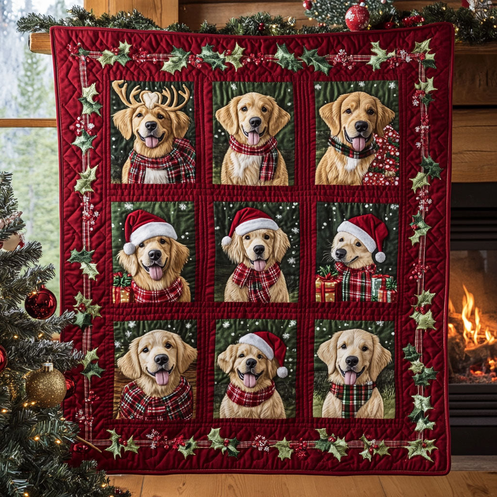 Golden Retriever Camping WN15080030CL Quilt