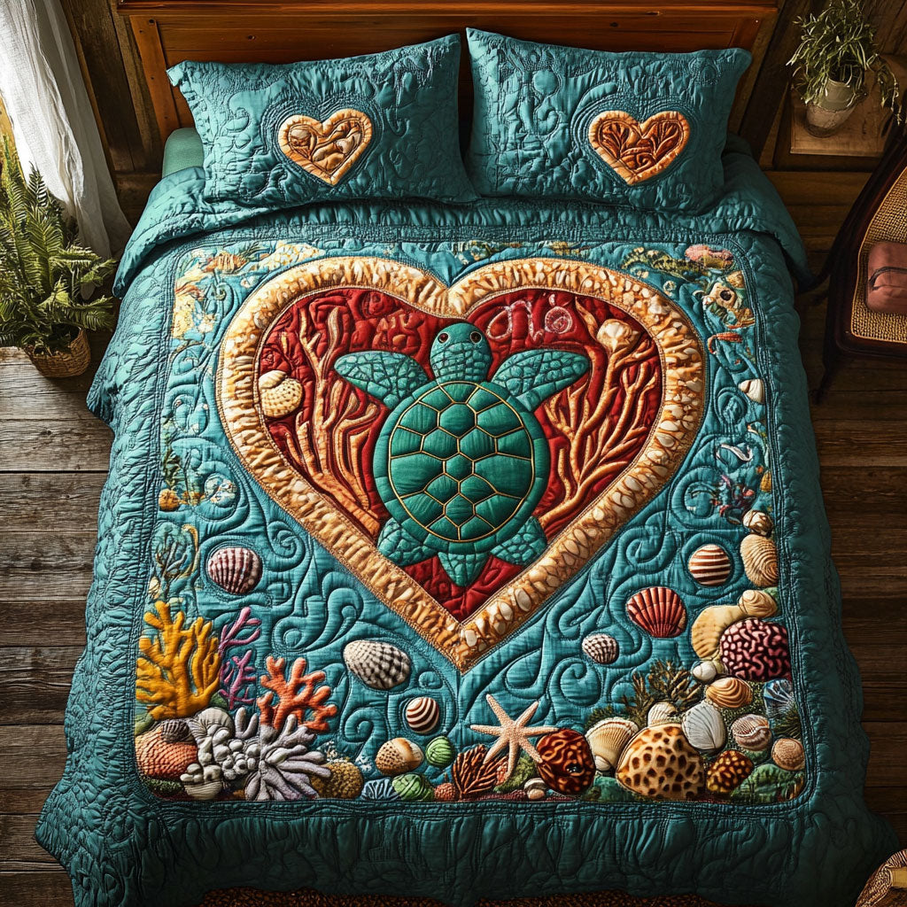 Turtle In Heart WY1701013CL Duvet Cover Set