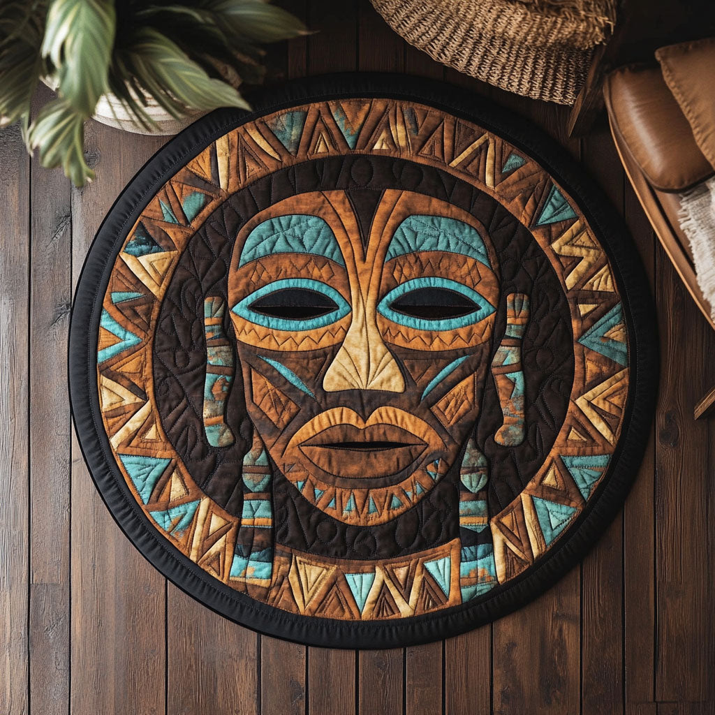Tribal Africana CM0406030CL Quilted Round Mat
