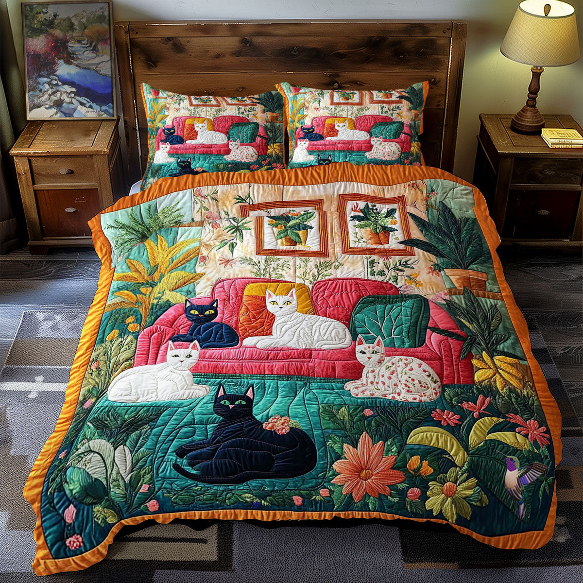 Chilling Cat WY1712033CL Duvet Cover Set