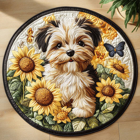 Happy Yorkshire CW0506024CL Quilted Round Mat