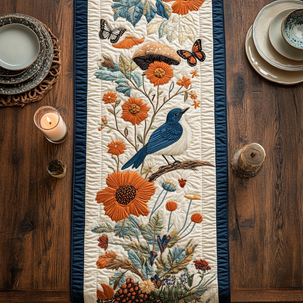 Bloom Garden CW0207008CL Quilted Table Runner