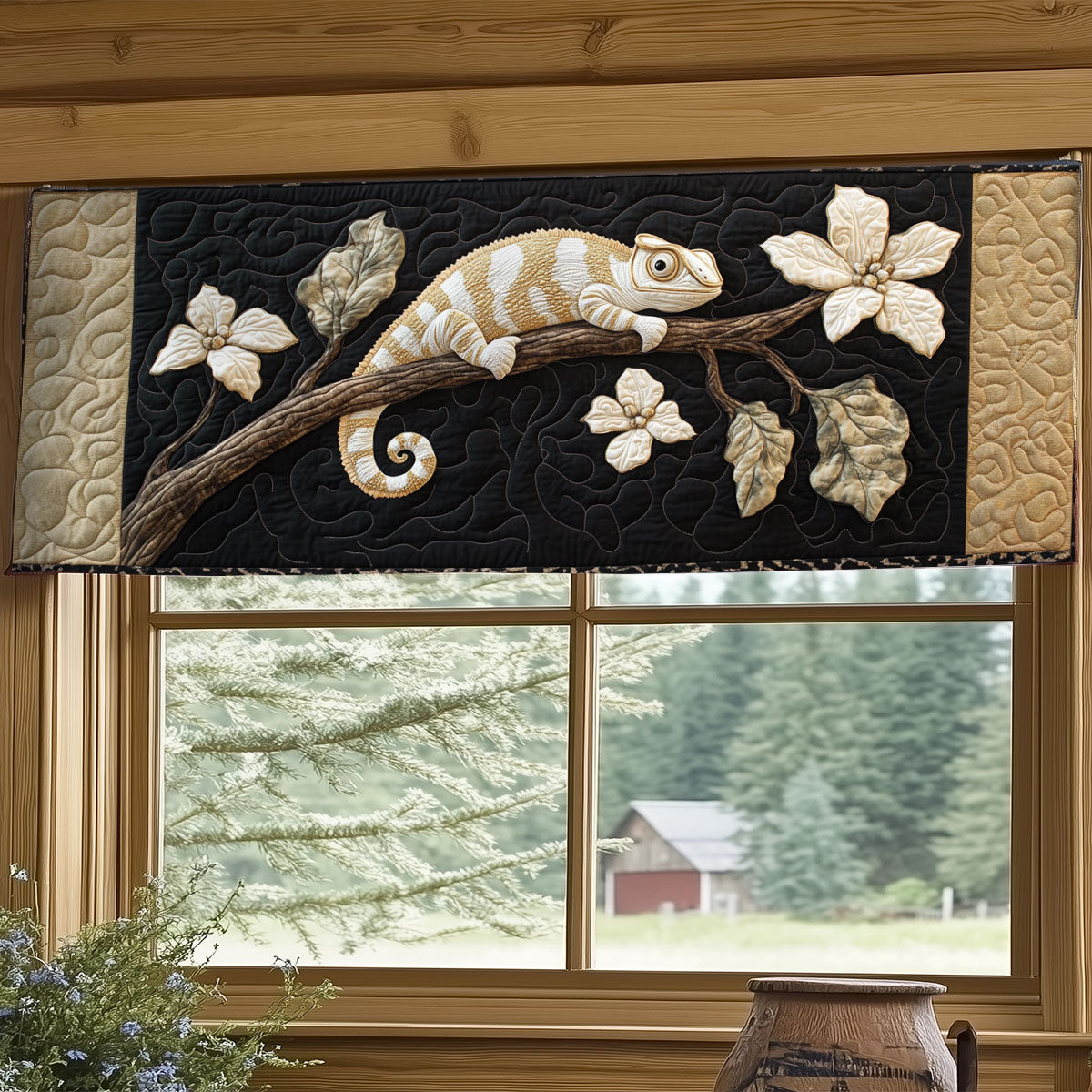 Chameleon Bloom WY1505042CL Quilted Valance