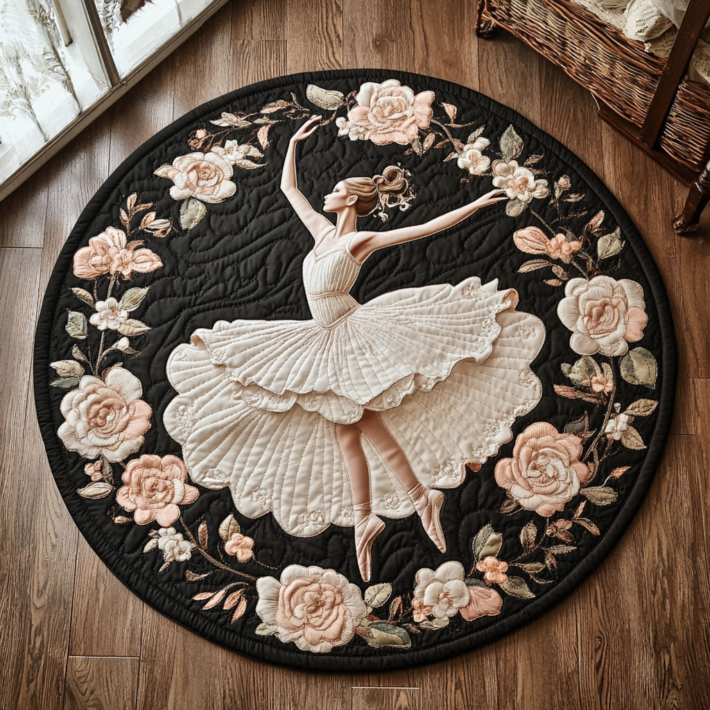 Velvet Pirouette CP0606022CL Quilted Round Mat