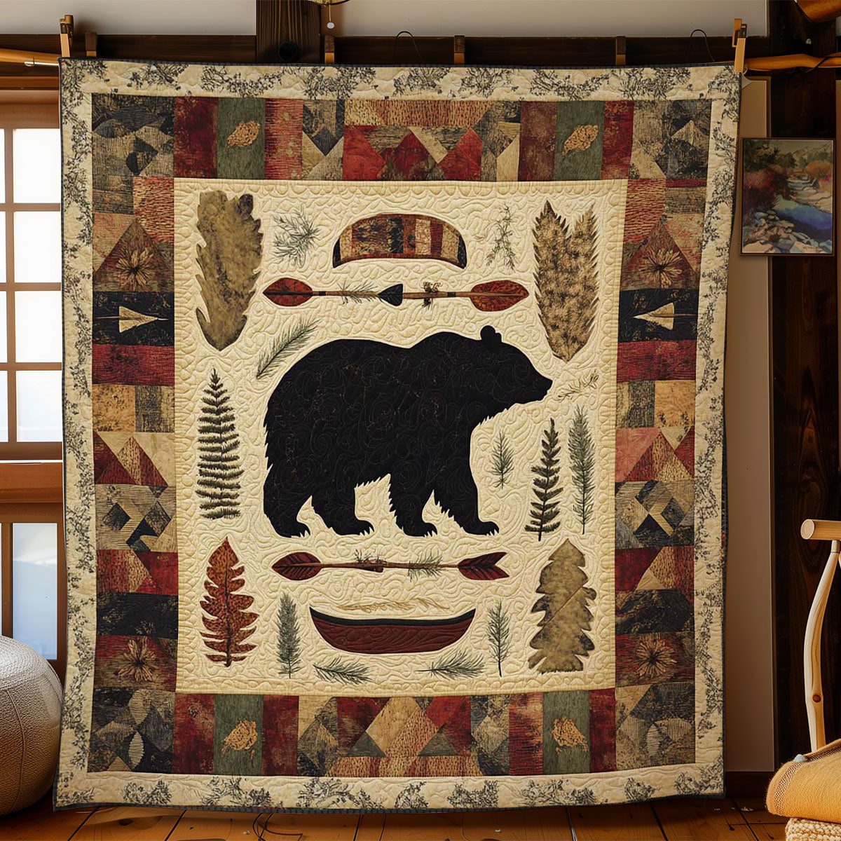 Native Bear Path WN0104035CL Quilt