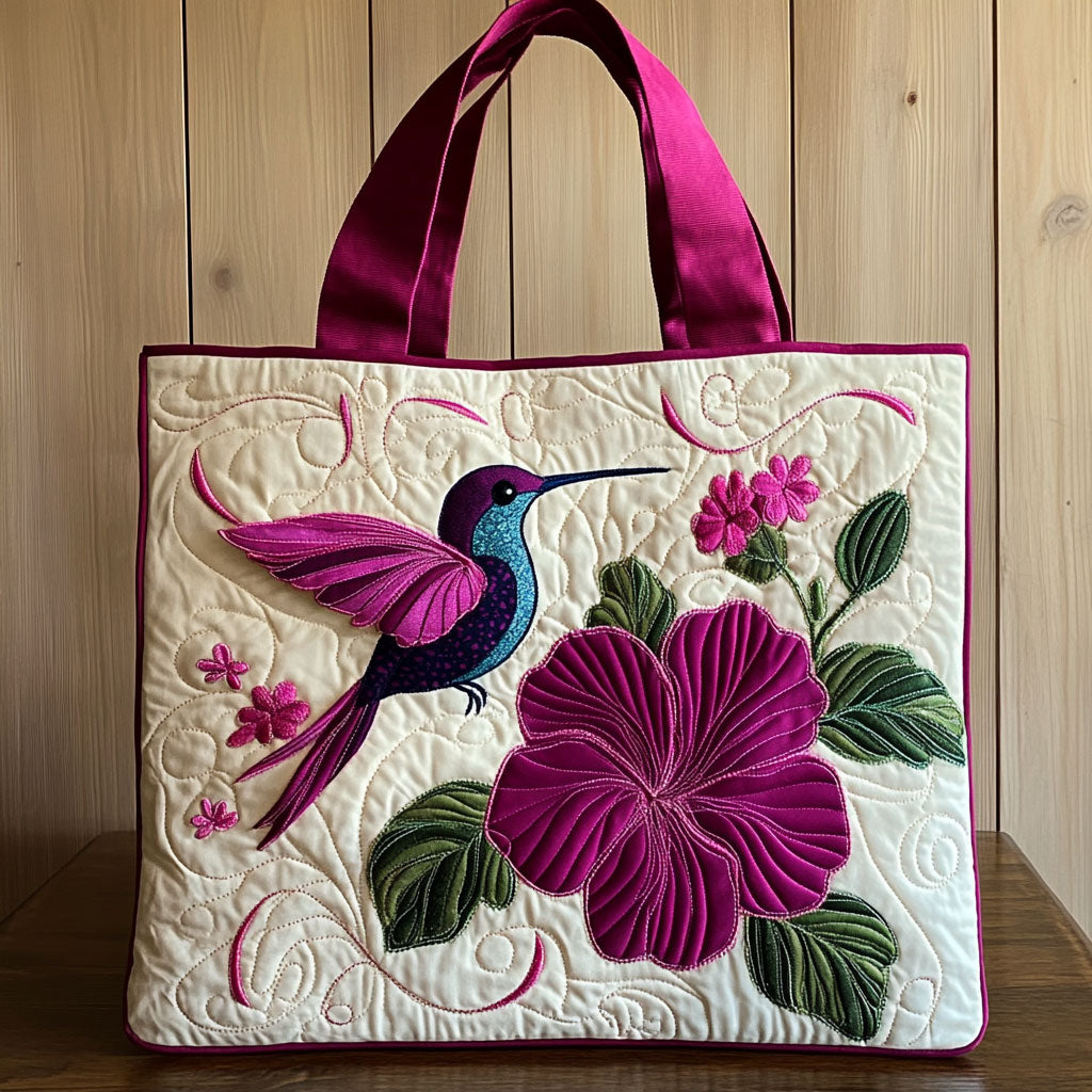 Humming Bloom CP2709050CL Quilted Tote Bag