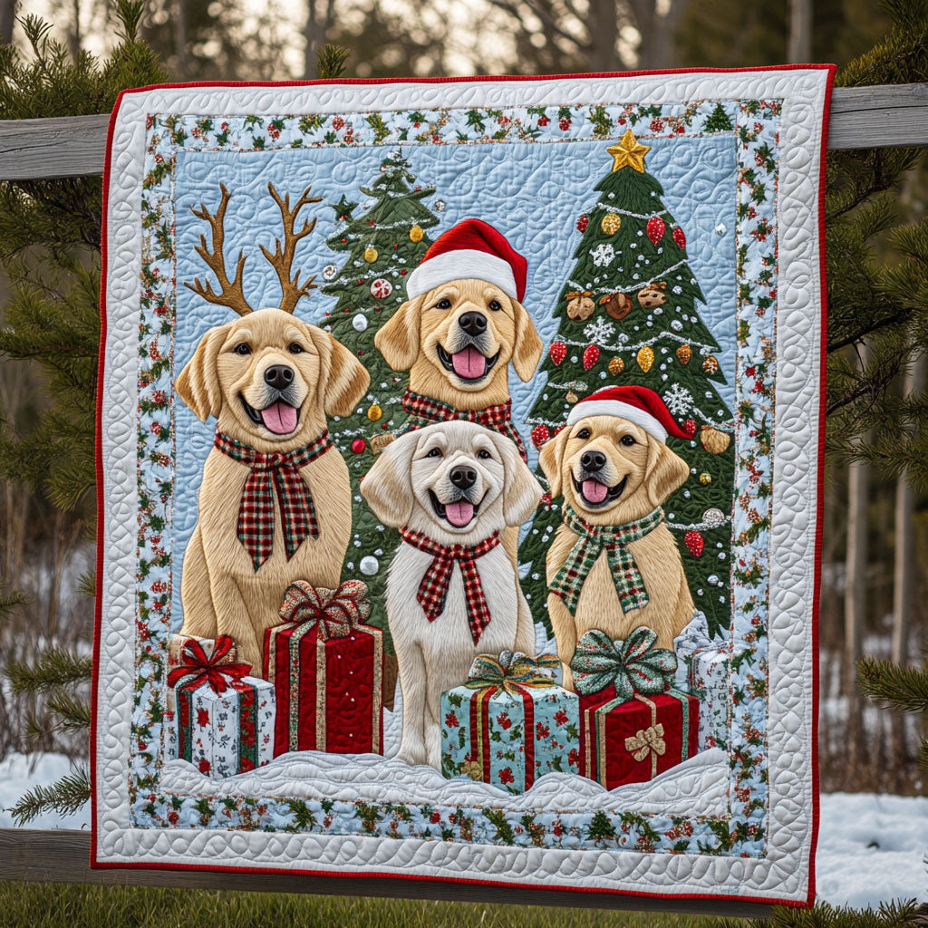 Golden Retriever Holiday WN15080041CL Quilt