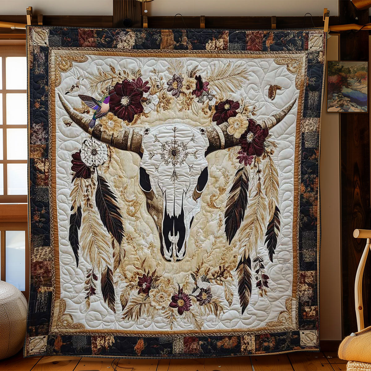 Cow Skull Dreams WN0412080CL Quilt