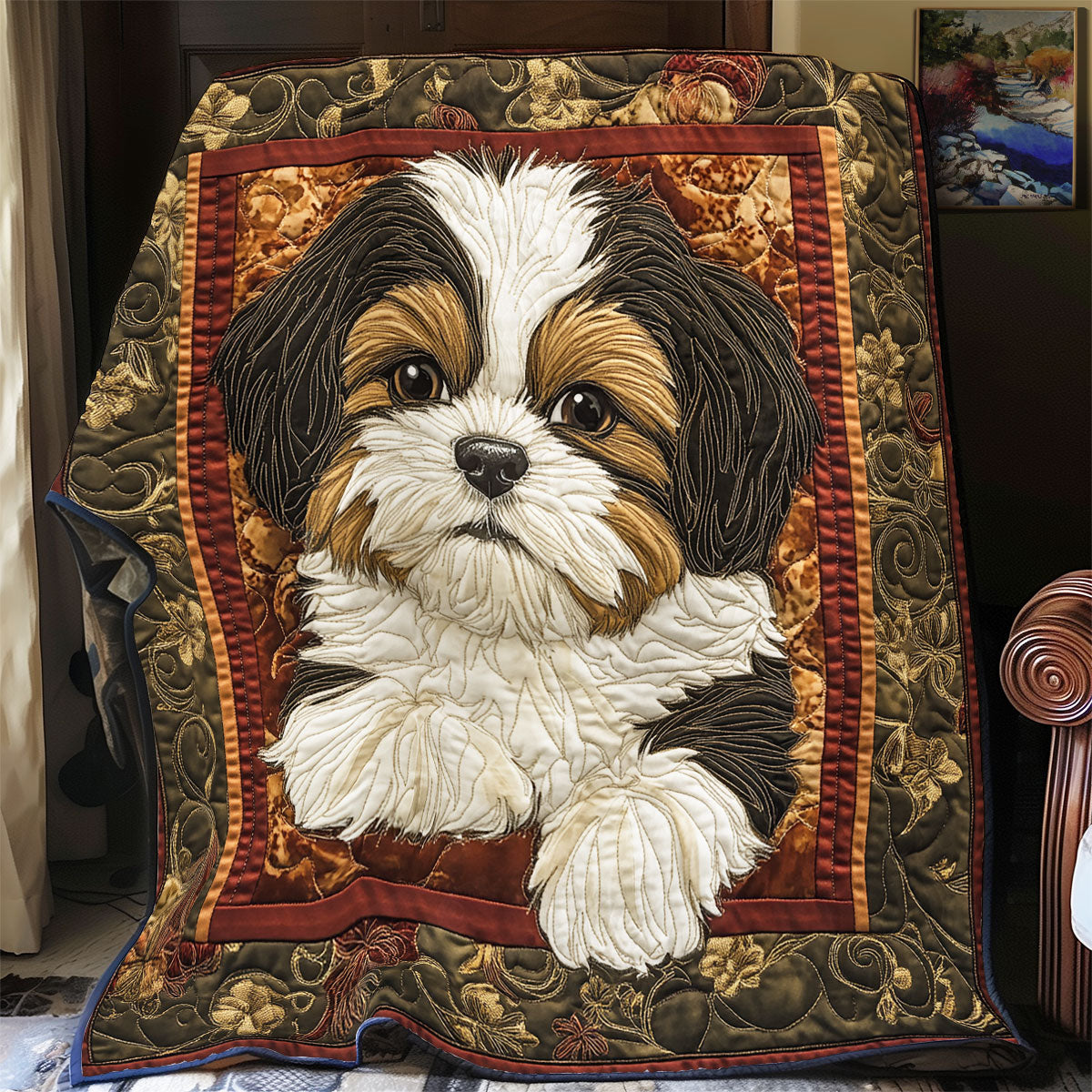 Adorable Shih Tzu WX3105002CL Quilt