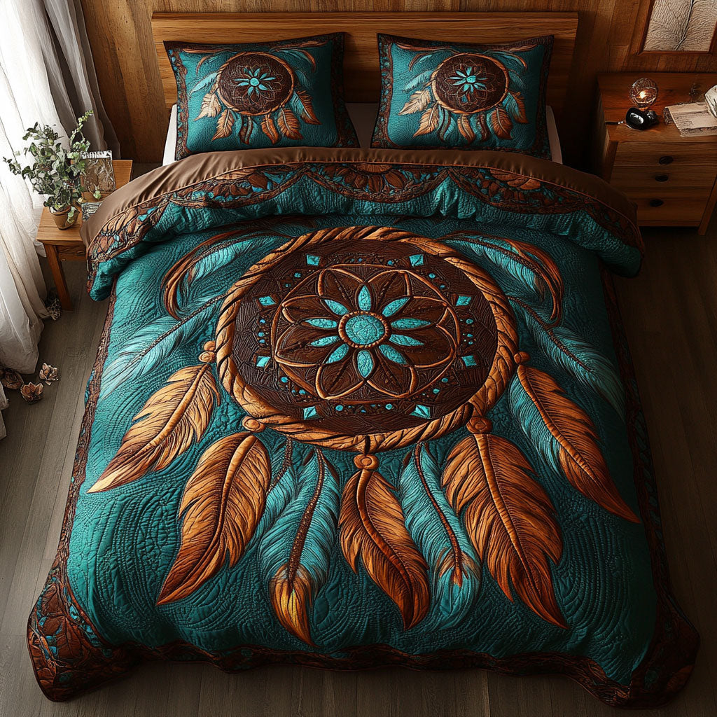 Native American Feather Dreamcatcher WY2901083CL Duvet Cover Set