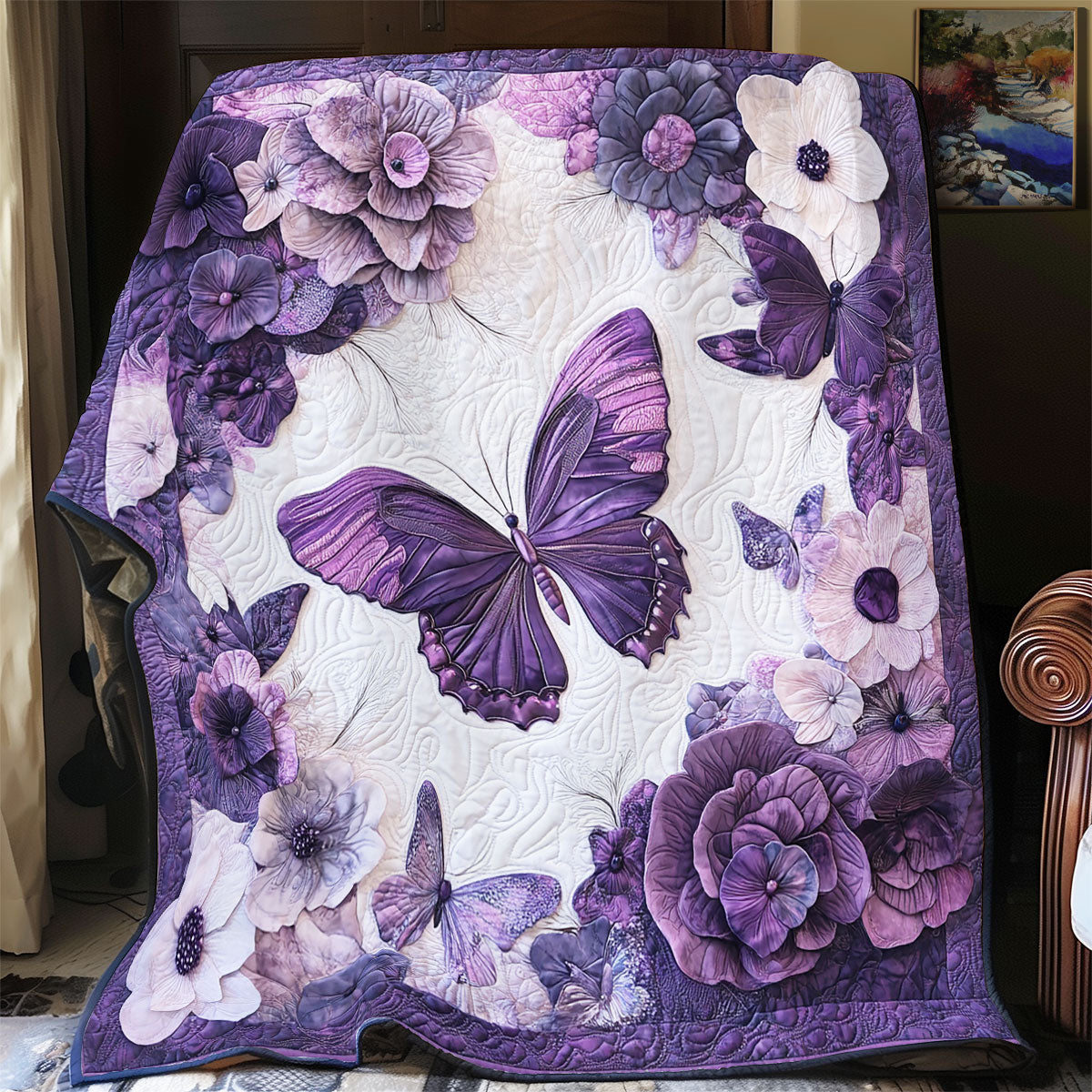 Lavender Wings YR1501014CL Quilt