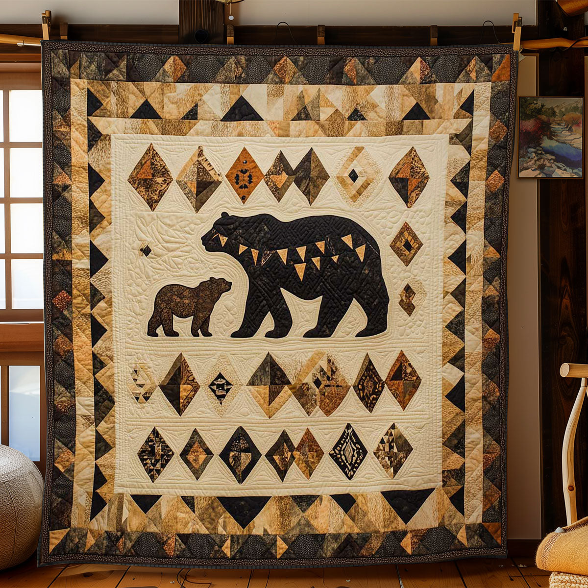 Tribal Bear WN0304019CL Quilt