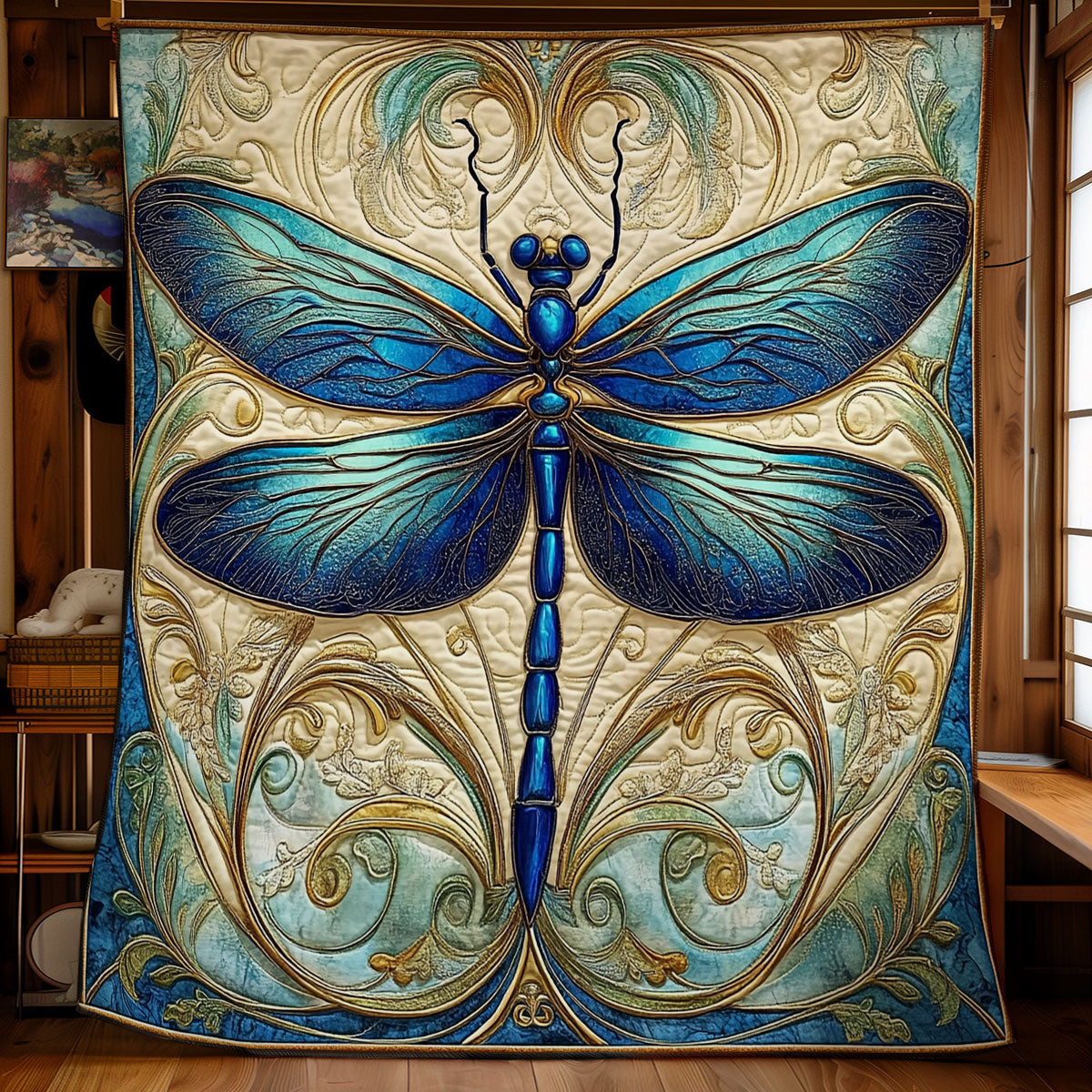 Mystic Blue Flight WX0407050CL Quilt