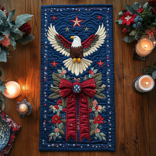 Bald Eagle Freedom WN1206017CL Quilted Table Runner