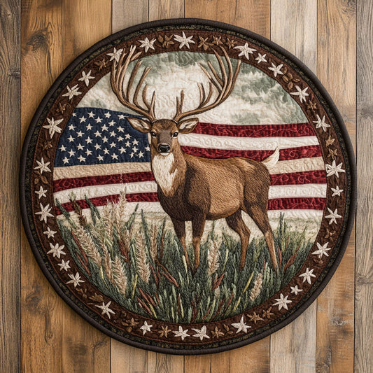 Amber Deer WN1106001CL Quilted Round Mat