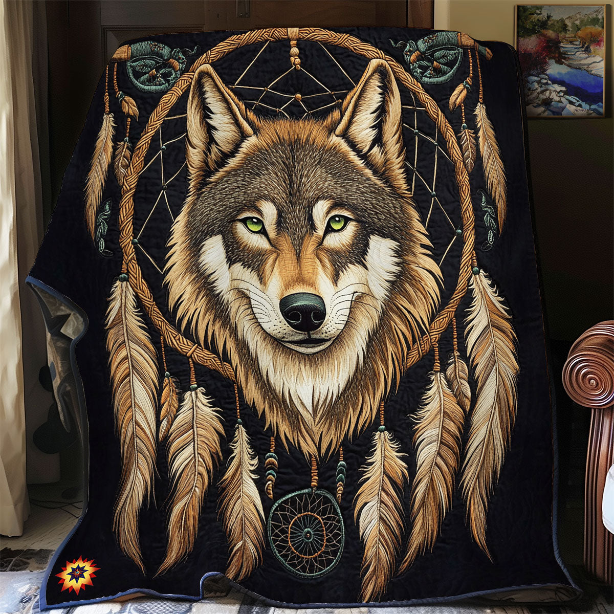 Mystic Wolf WX2612047CL Quilt