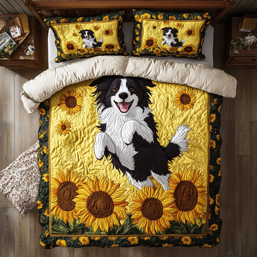Cute Border Collie WY1302074CL Duvet Cover Set