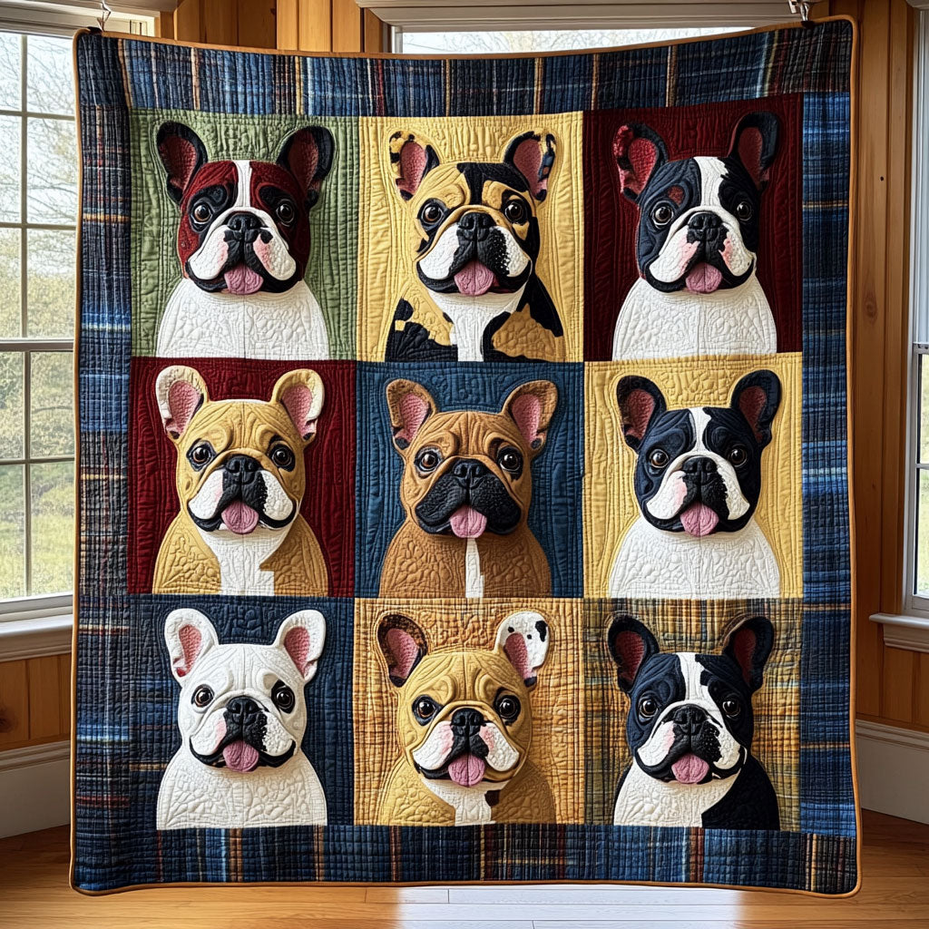 The Frenchie Nine CP1305047CL Quilt