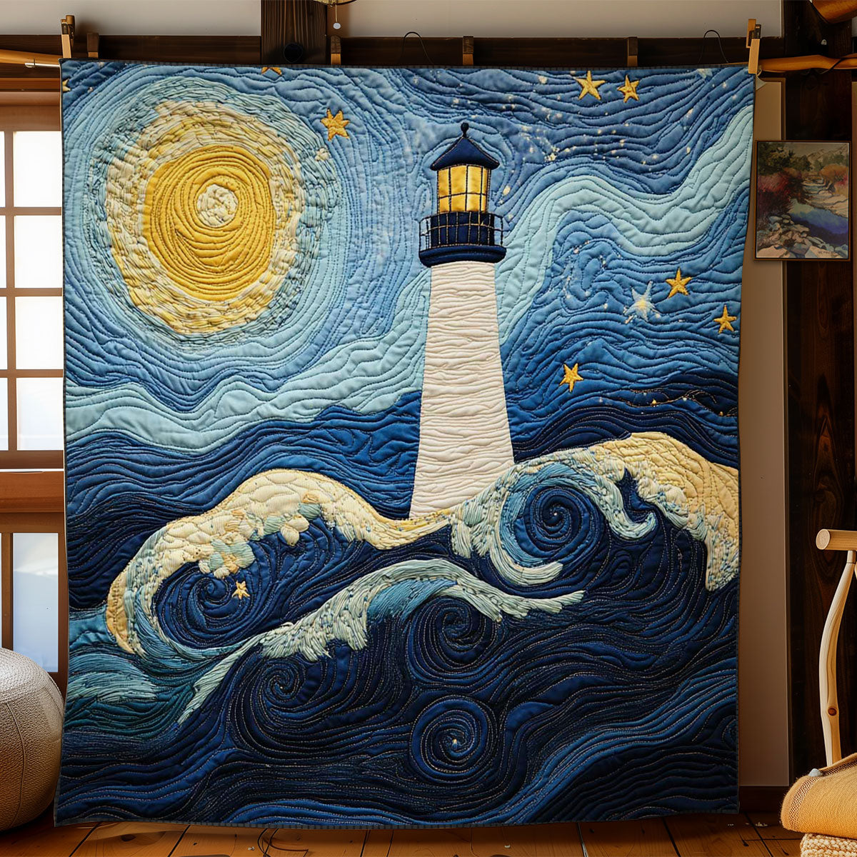 Midnight Lighthouse WN1903141CL Quilt