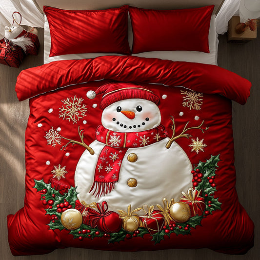 Shiny Snowman WN0309086CL Duvet Cover Set