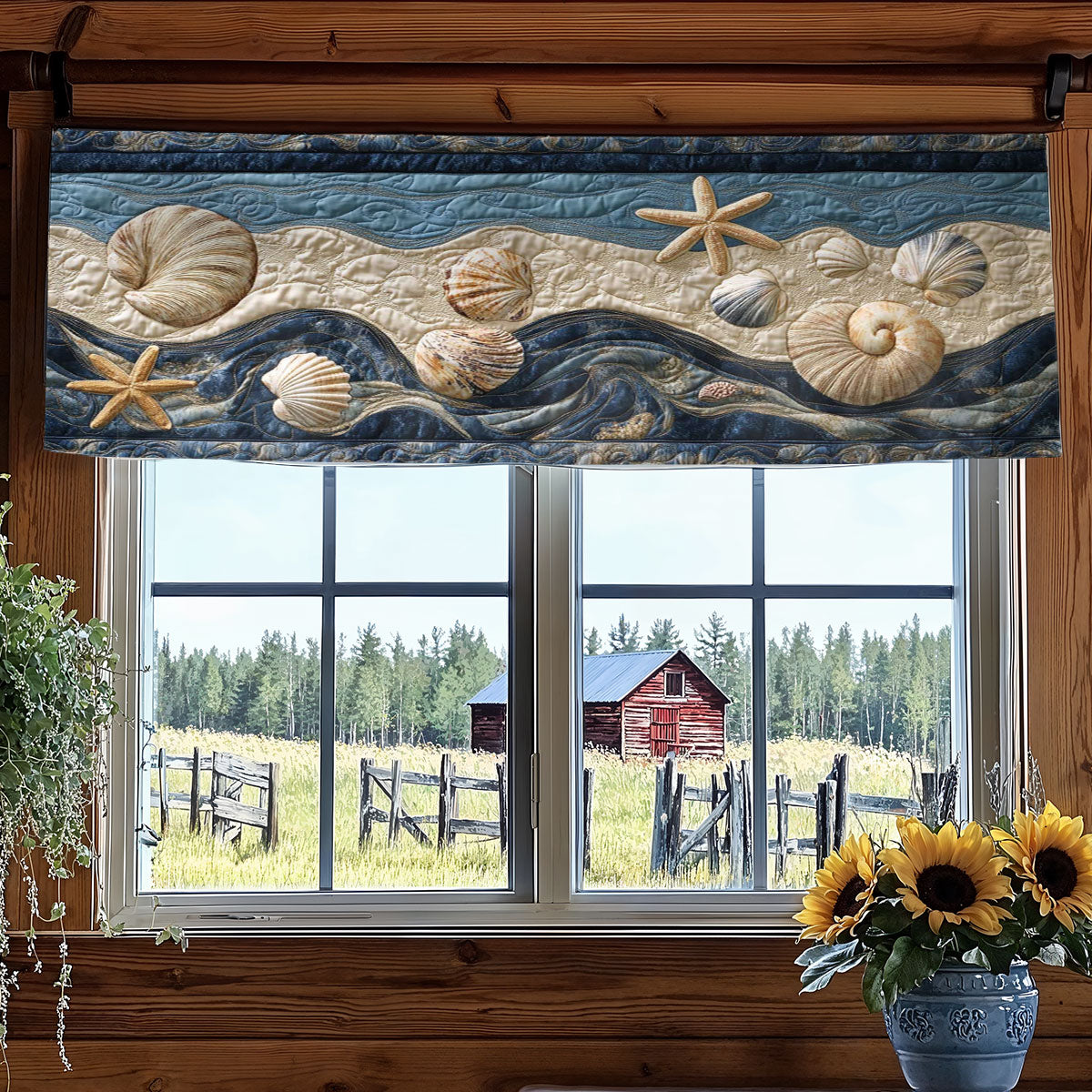 Ocean Treasures WN2003075CL Quilted Valance