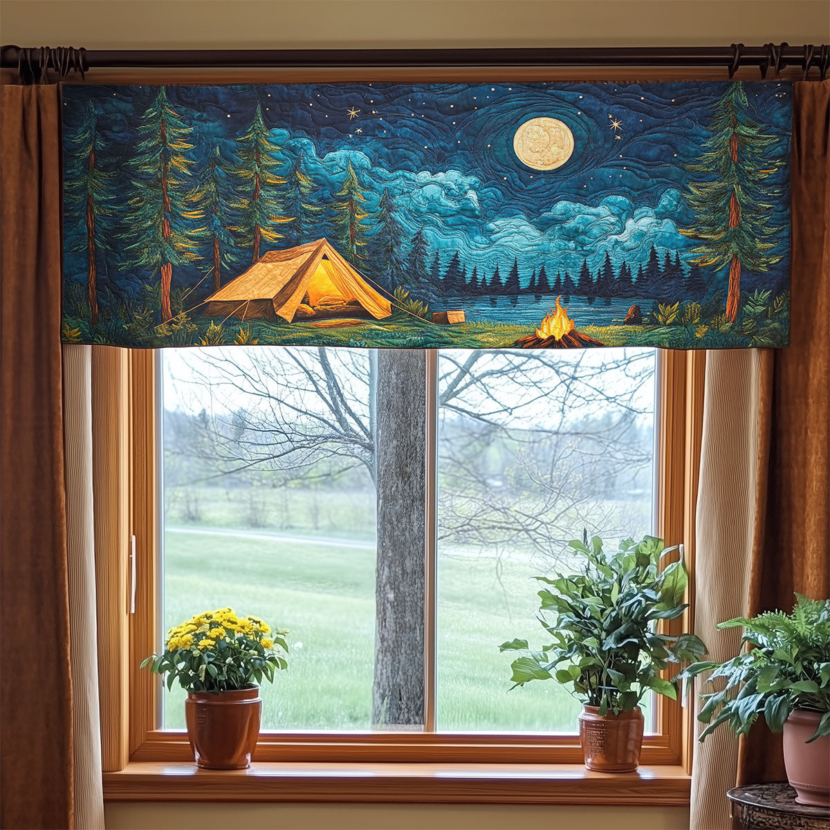 Camping Mountain WX2203138CL Quilted Valance