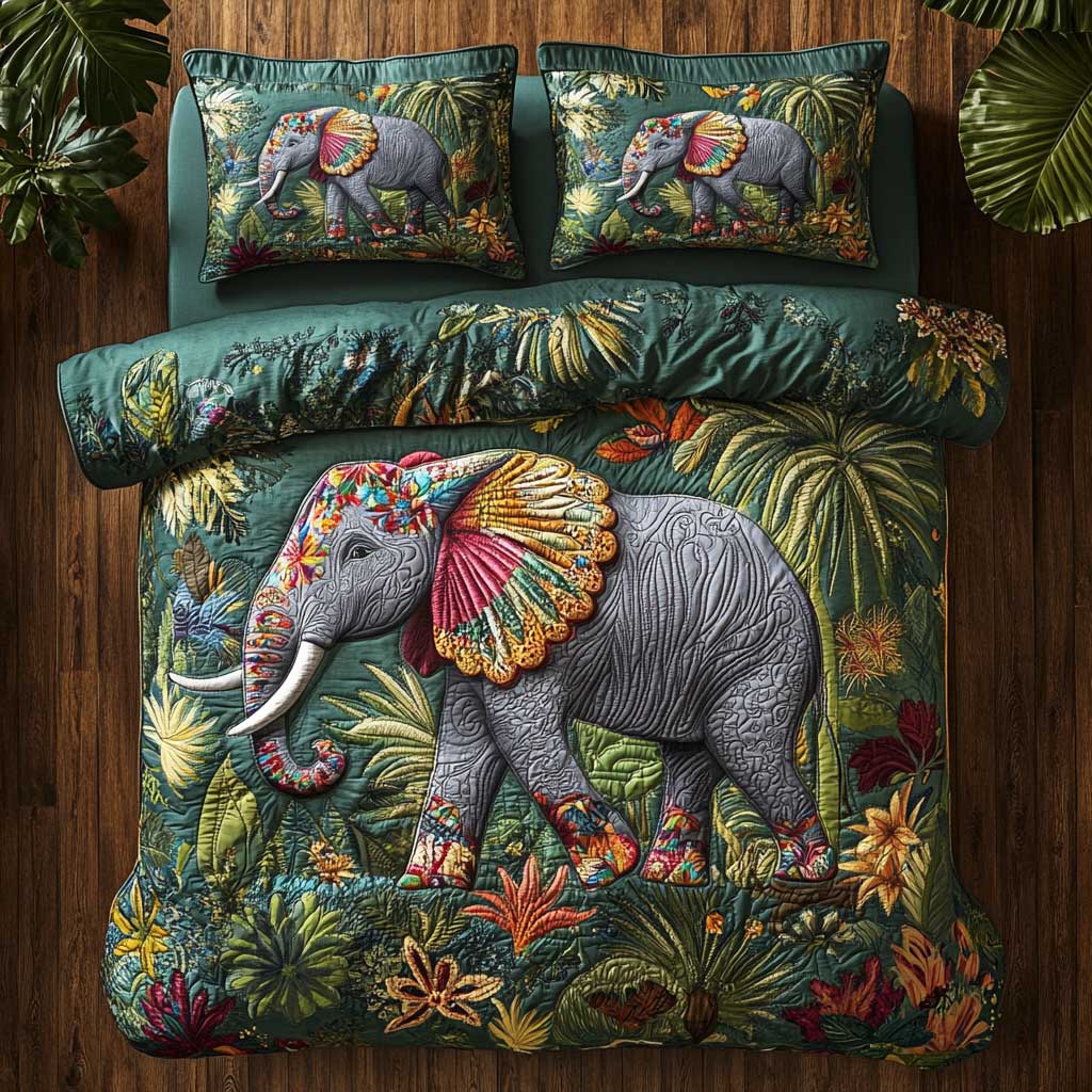Tropical Elephant CQ1505005CL Duvet Cover Set
