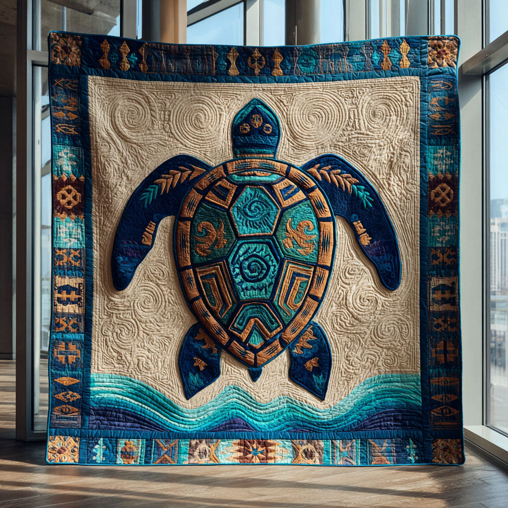 Tribal Turtle CW0509036CL Quilt