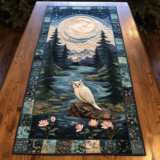 Mystical Moonlit Owl WJ0505017CL Quilted Table Runner