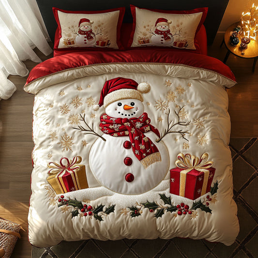 Wintertime Snowman WN0309114CL Duvet Cover Set