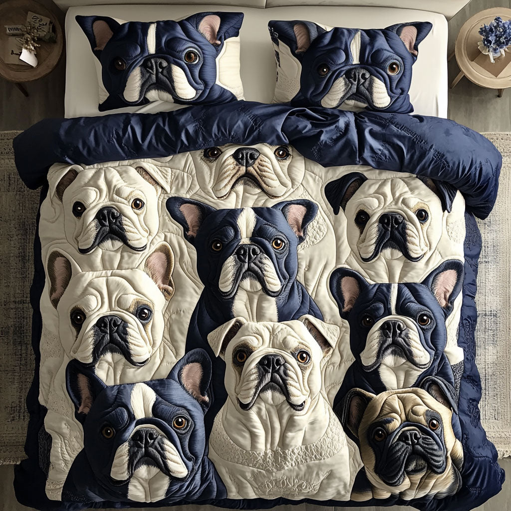 French Bulldog CW1511019CL Duvet Cover Set
